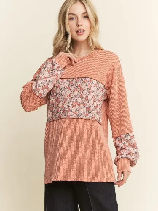 Peachy Floral Long Sleeve