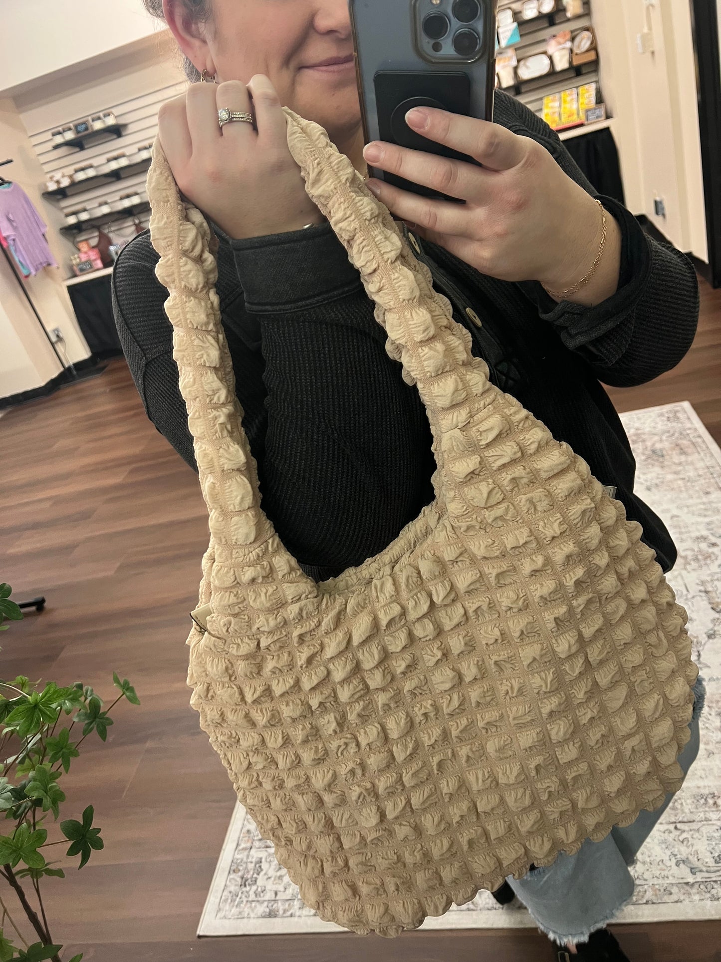 Georgia Puffy Hobo Bag