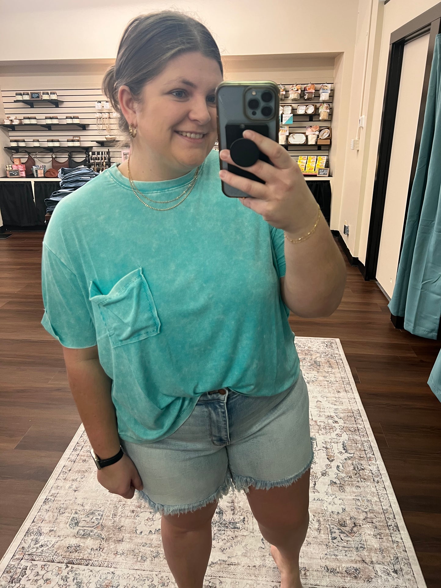 Acid Wash Pocket Tee