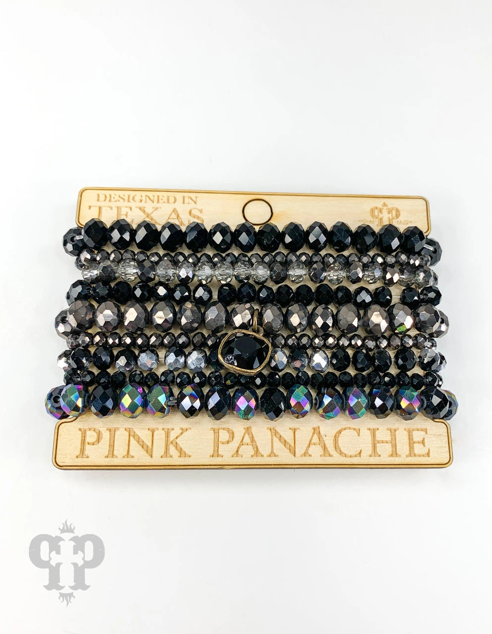 Black 9 Piece Bracelet Set