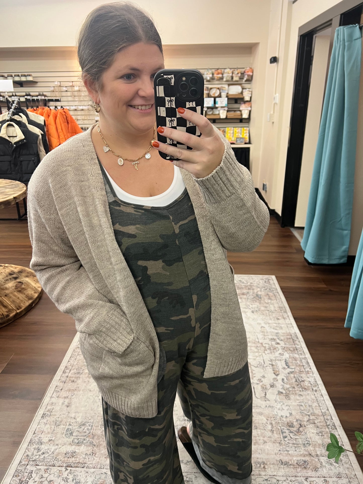 Heather Mocha Pocket Cardigan