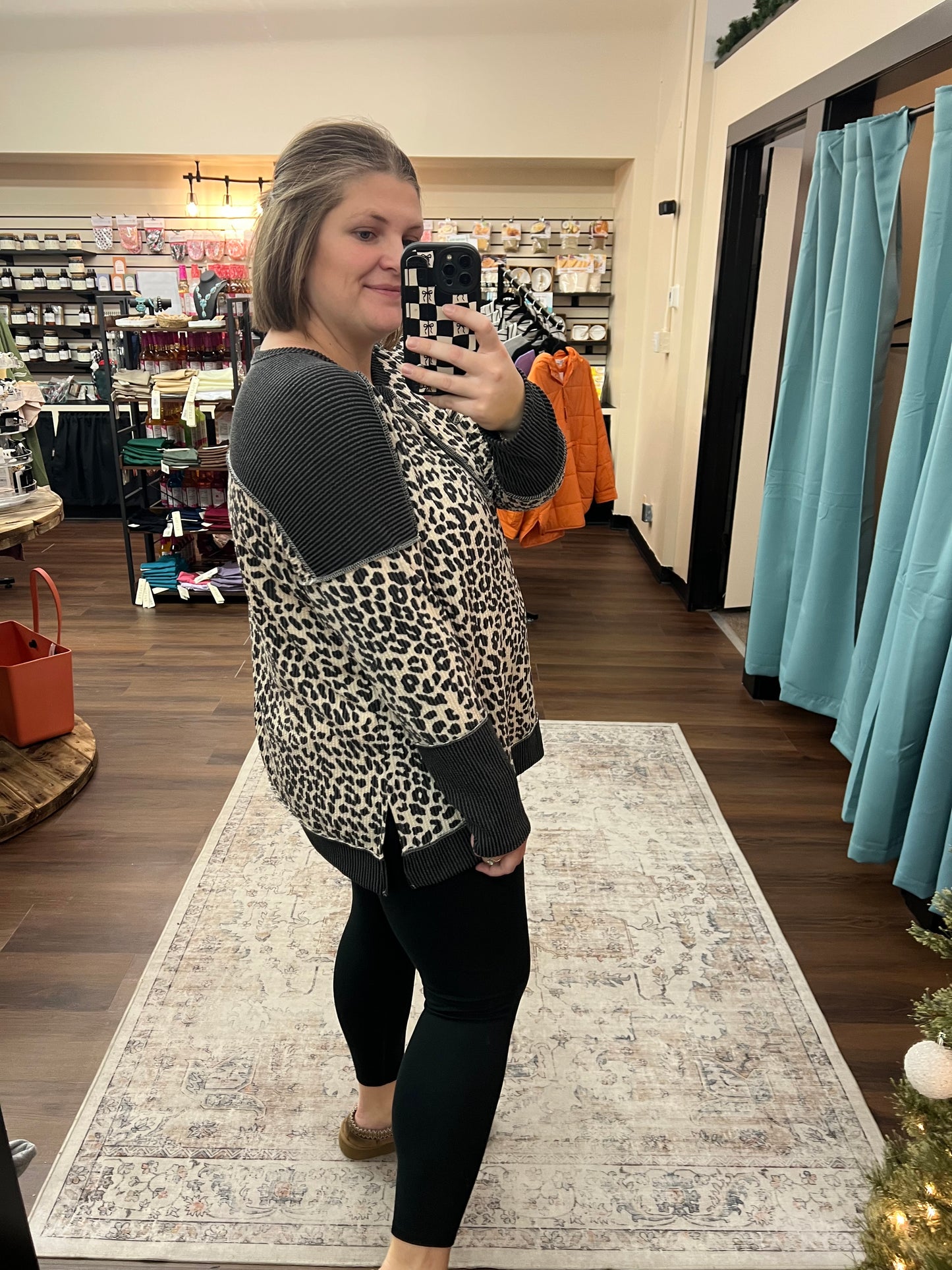 Animal Button Up Top