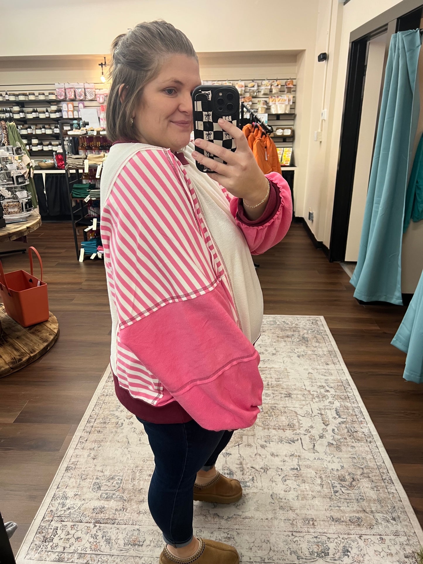 Pink Polar Fleece Sweatshirt