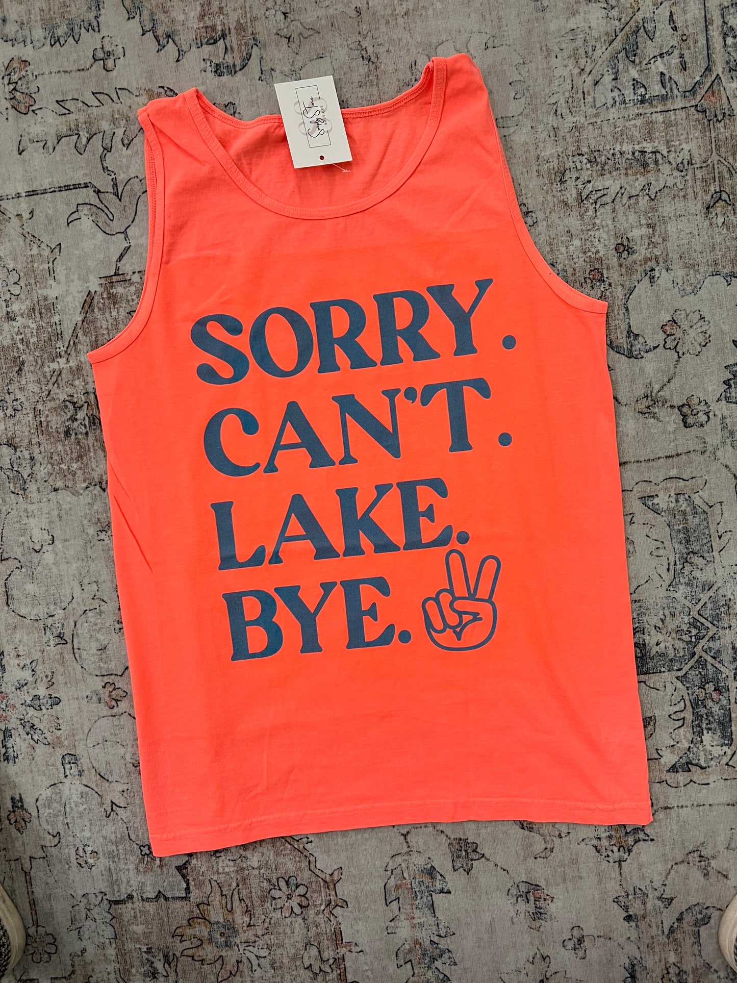 Sorry Can't Lake Tank