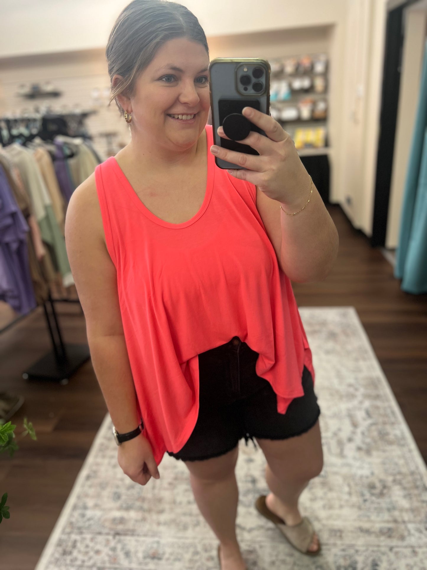 Oversized Shark Bite Tank - 6 Colors