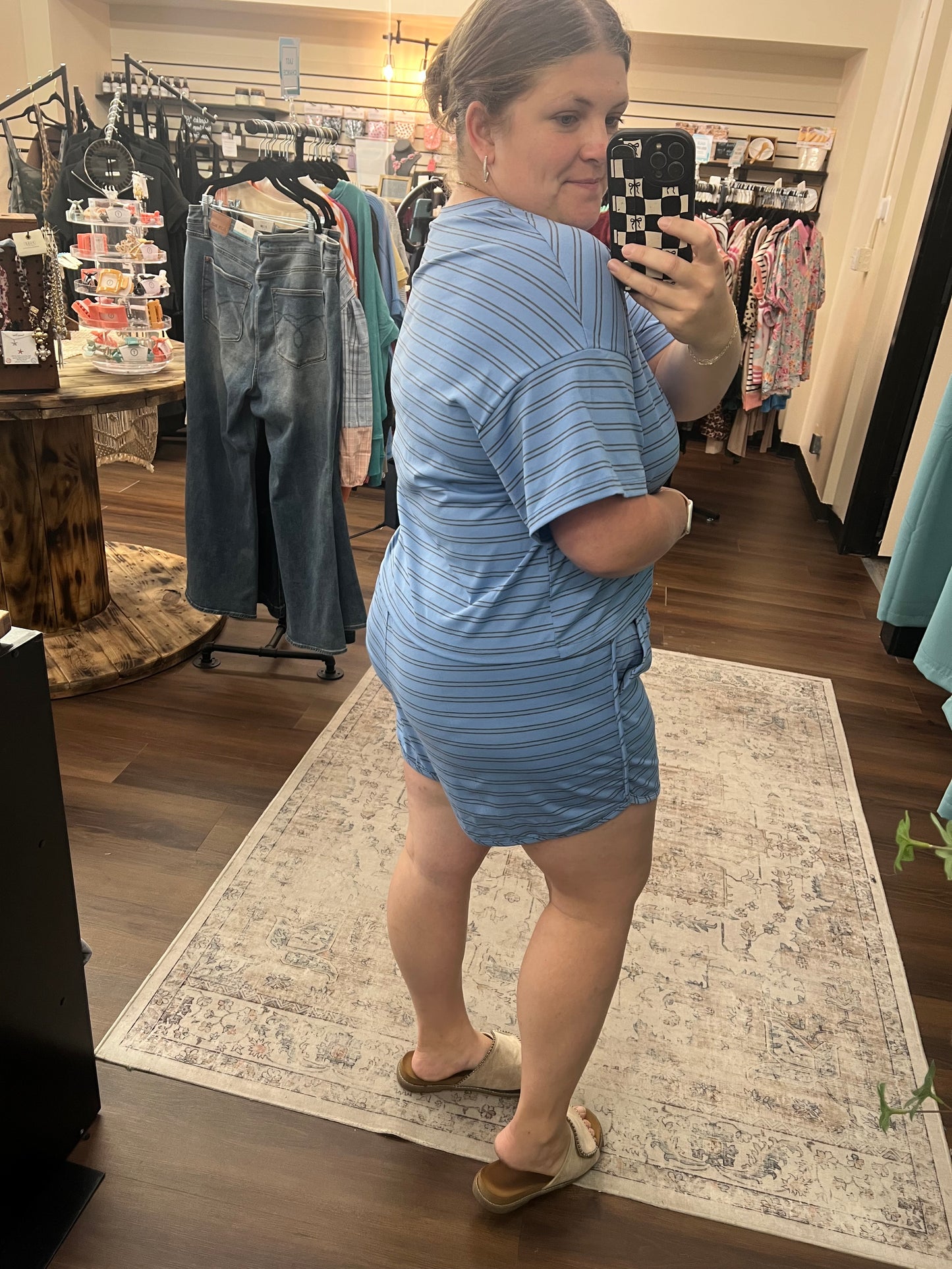 Blue Striped Set