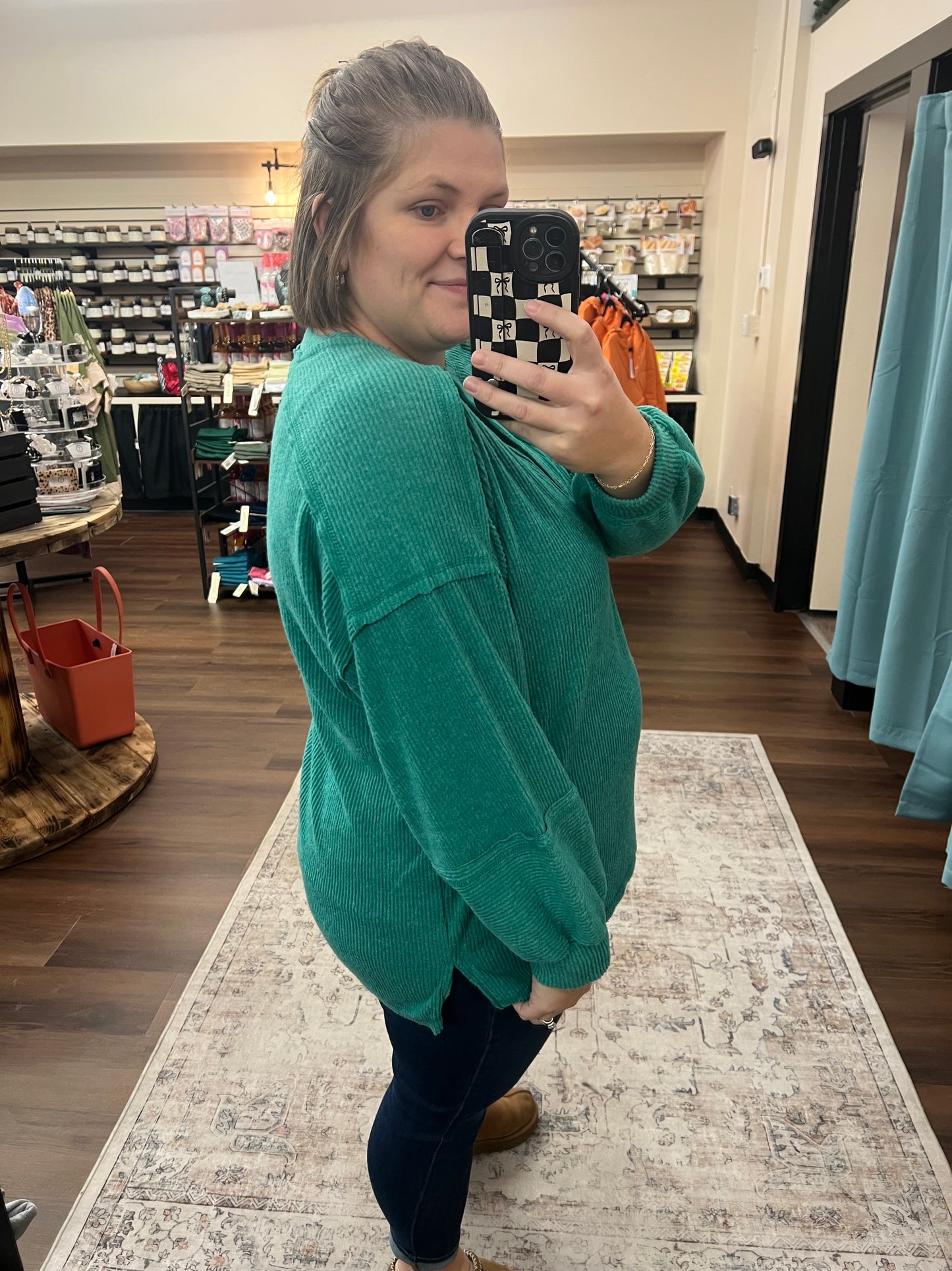 Ribbed Hacci Henley - 3 Colors