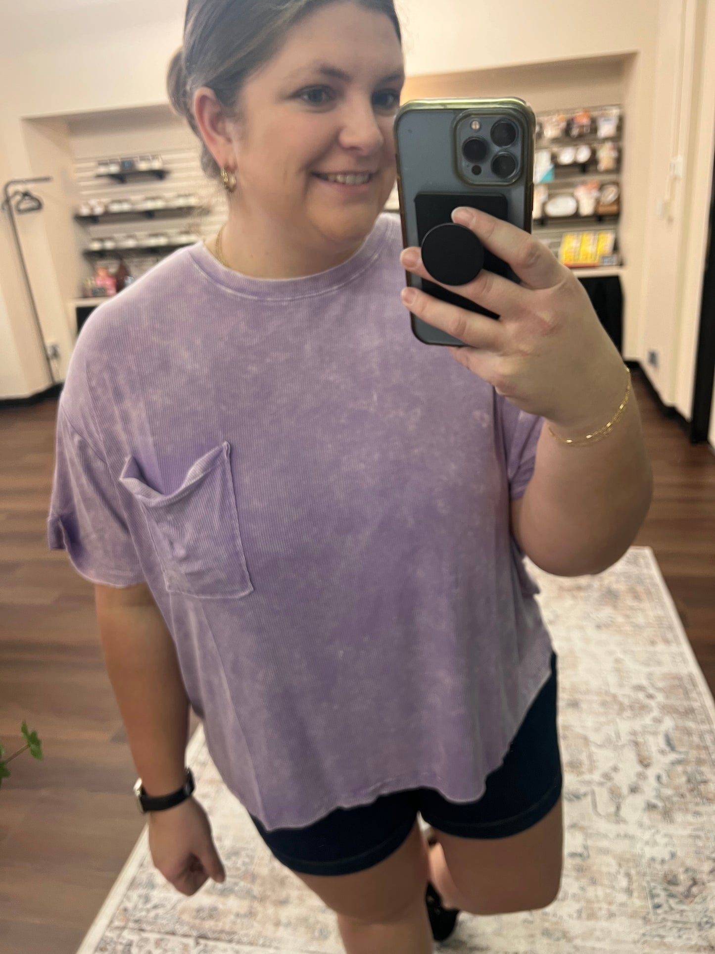 Acid Wash Pocket Tee