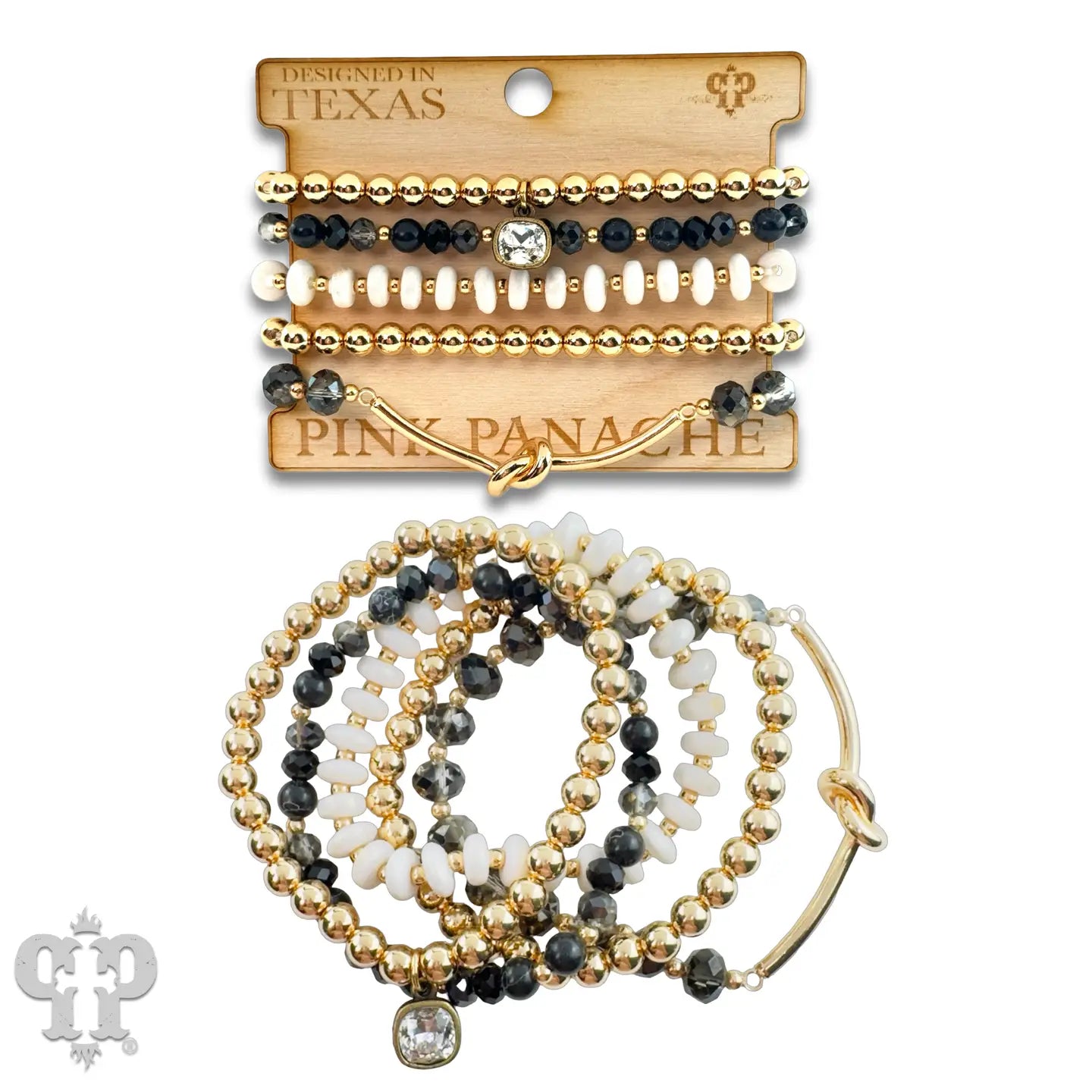 Black Infinity Bracelet Set