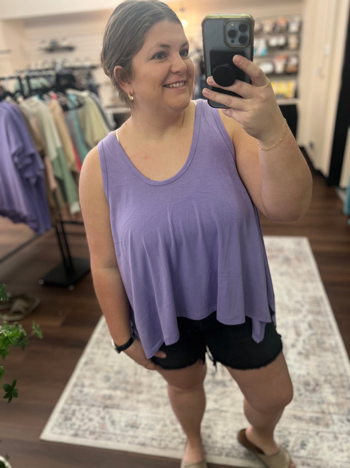Oversized Shark Bite Tank - 6 Colors