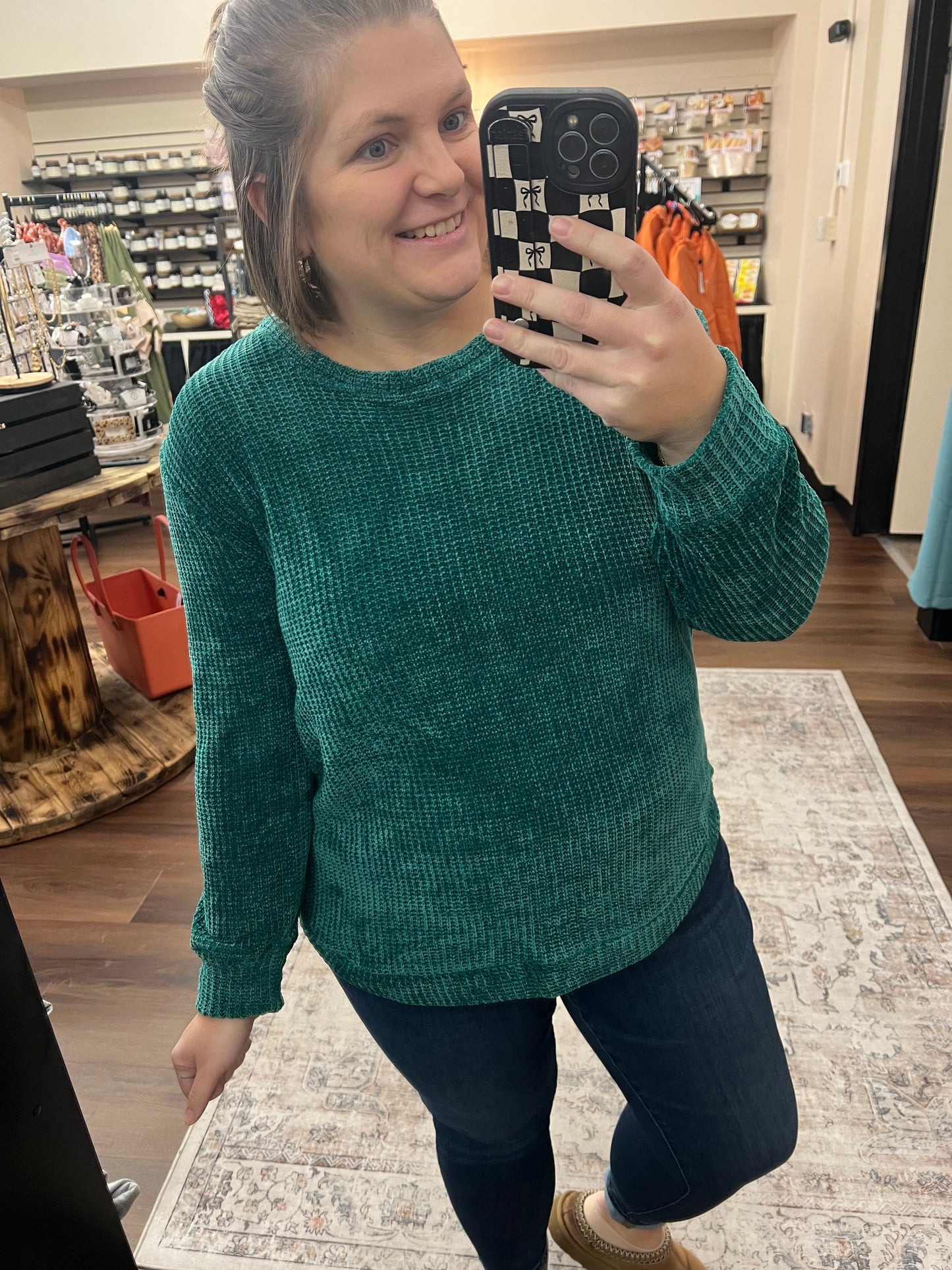 Chenille Waffle Sweater - 3 Colors