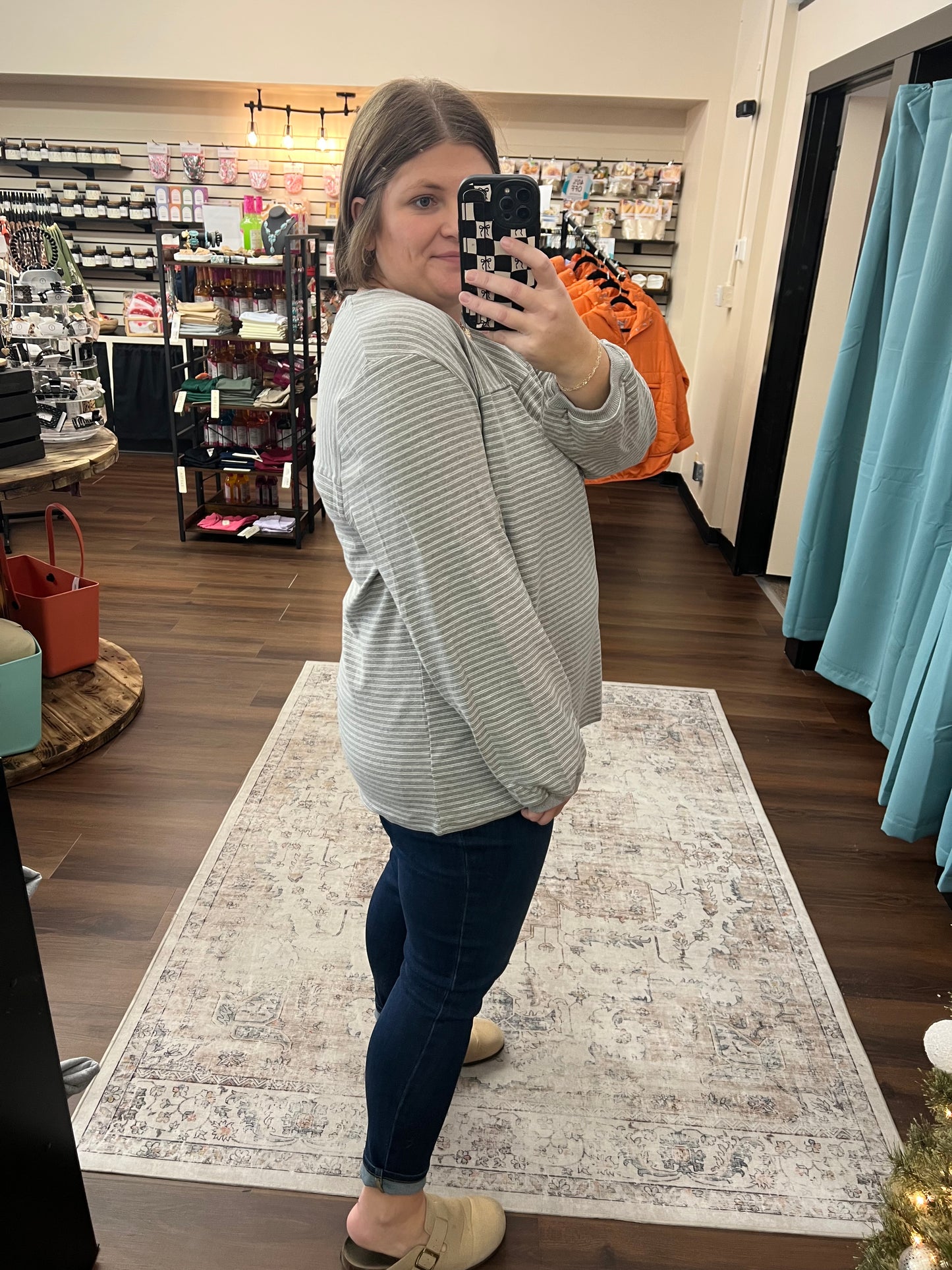 Puff Sleeve Knit Top