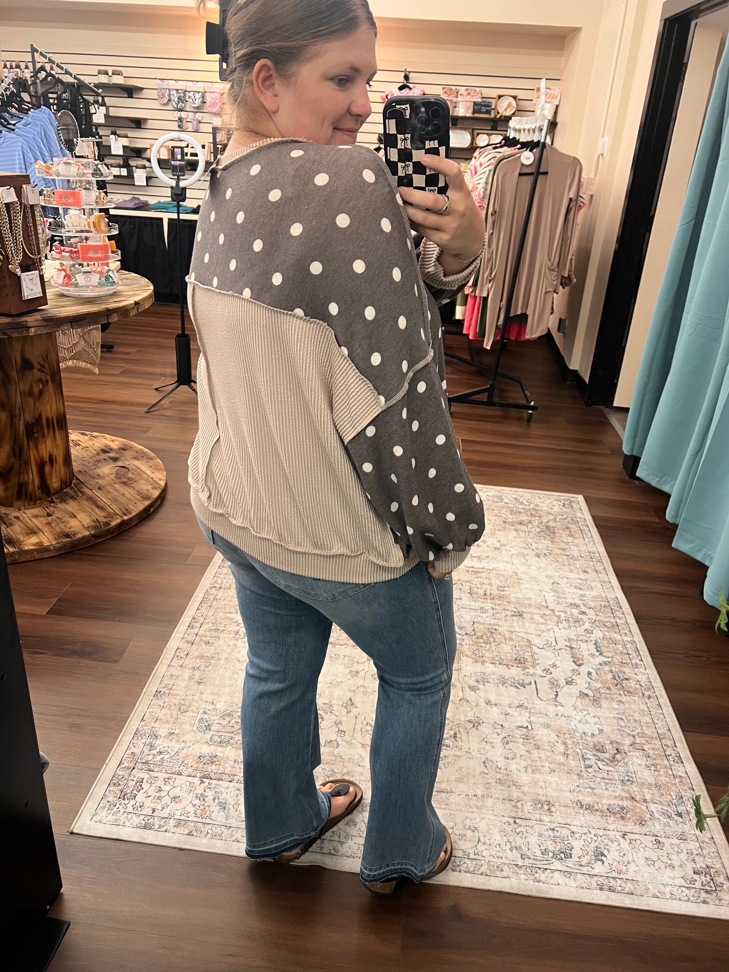 Polka Dot Pullover