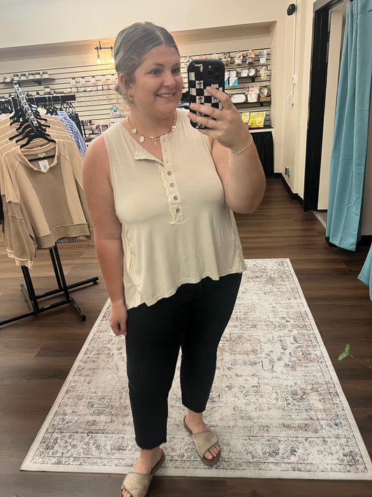 Oatmeal Jersey Tank