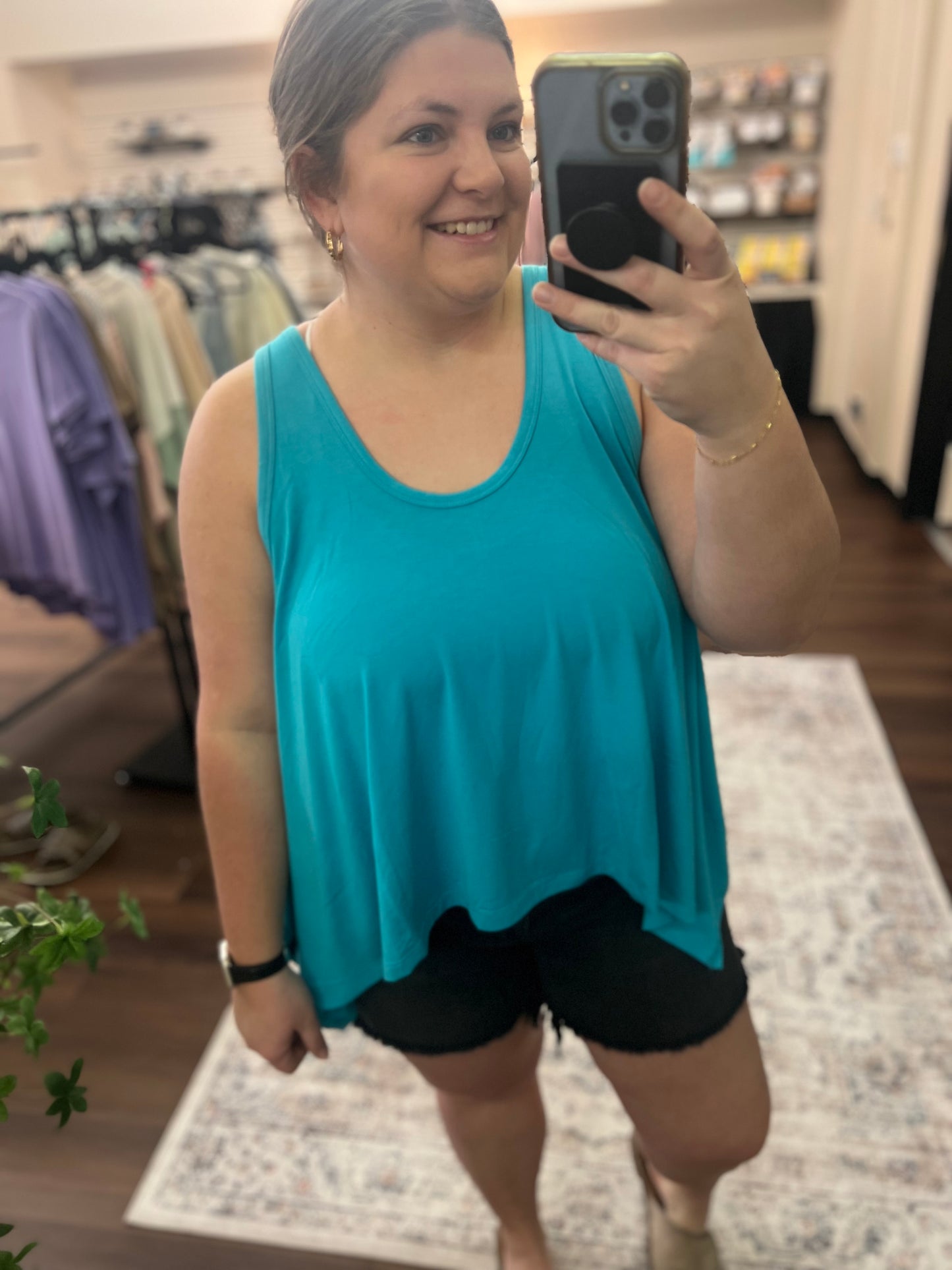 Oversized Shark Bite Tank - 6 Colors