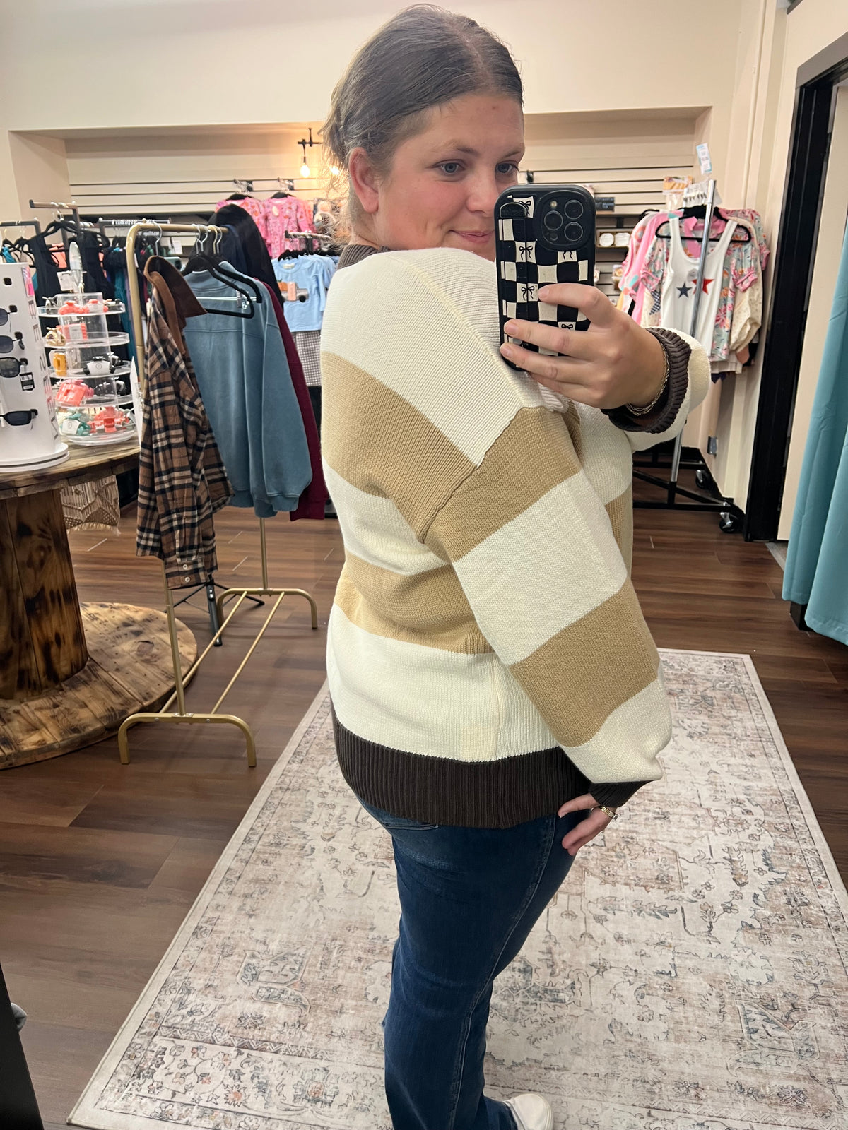 Mocha Colorblock Sweater