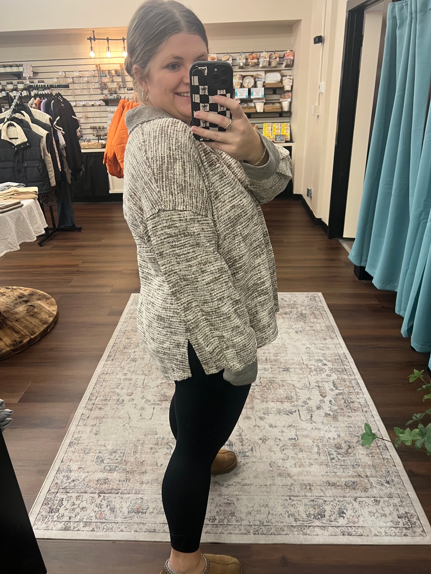 Mélange Knit Pullover