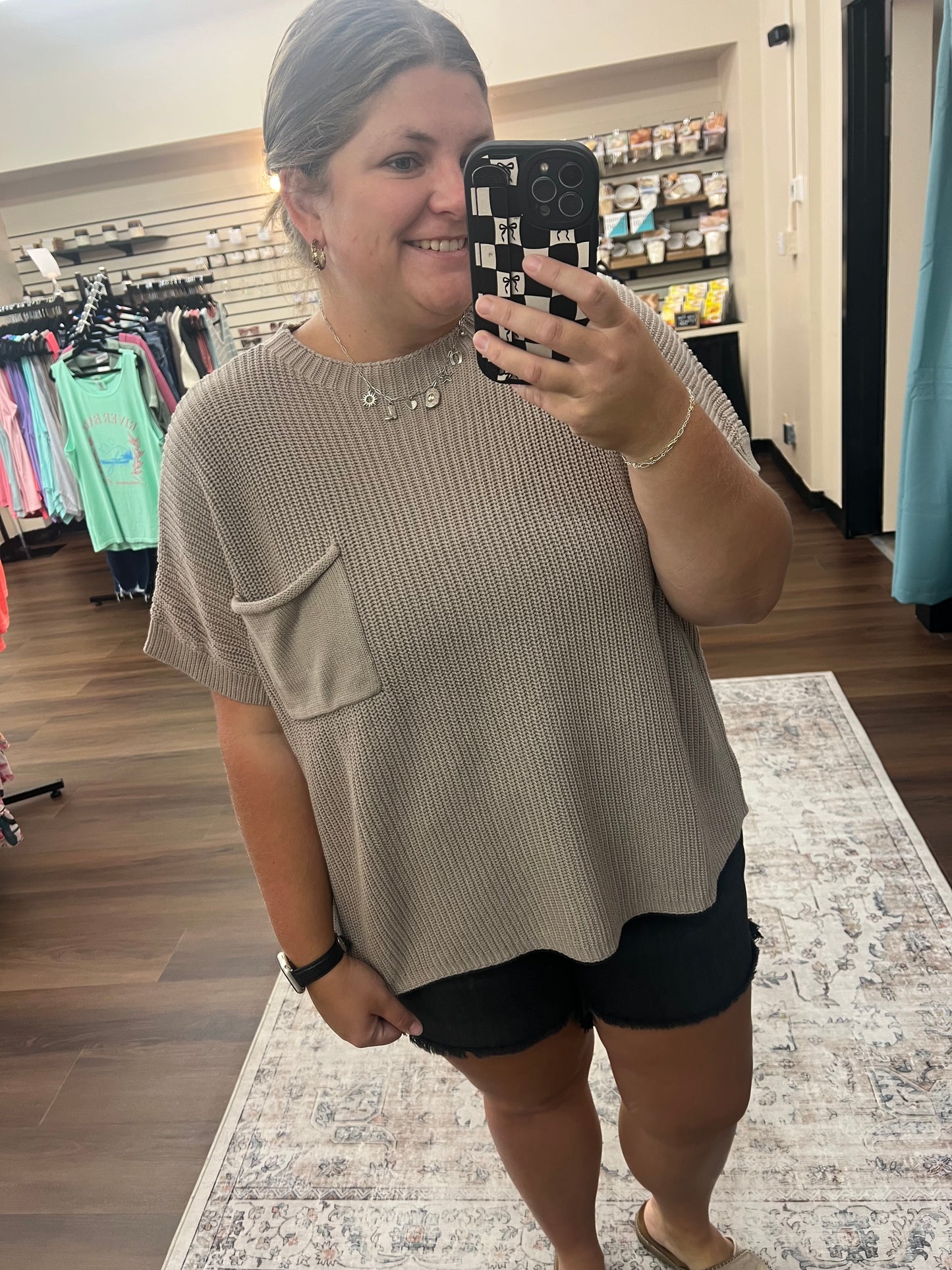 Mocha Pocket Sweater