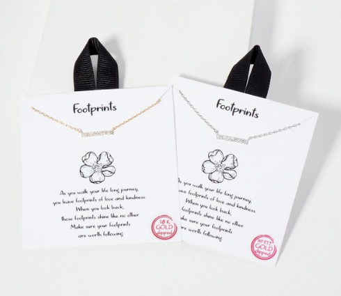 Footprints Necklace
