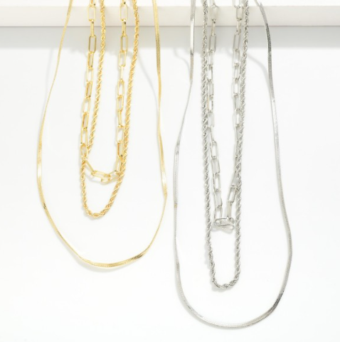 Multi Chain Layered Necklace