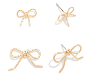 Bow Earring Set - 2 Colors