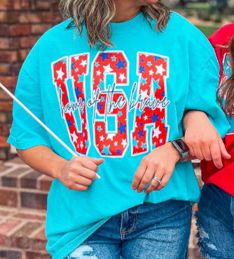 USA Home of the Brave Graphic Tee