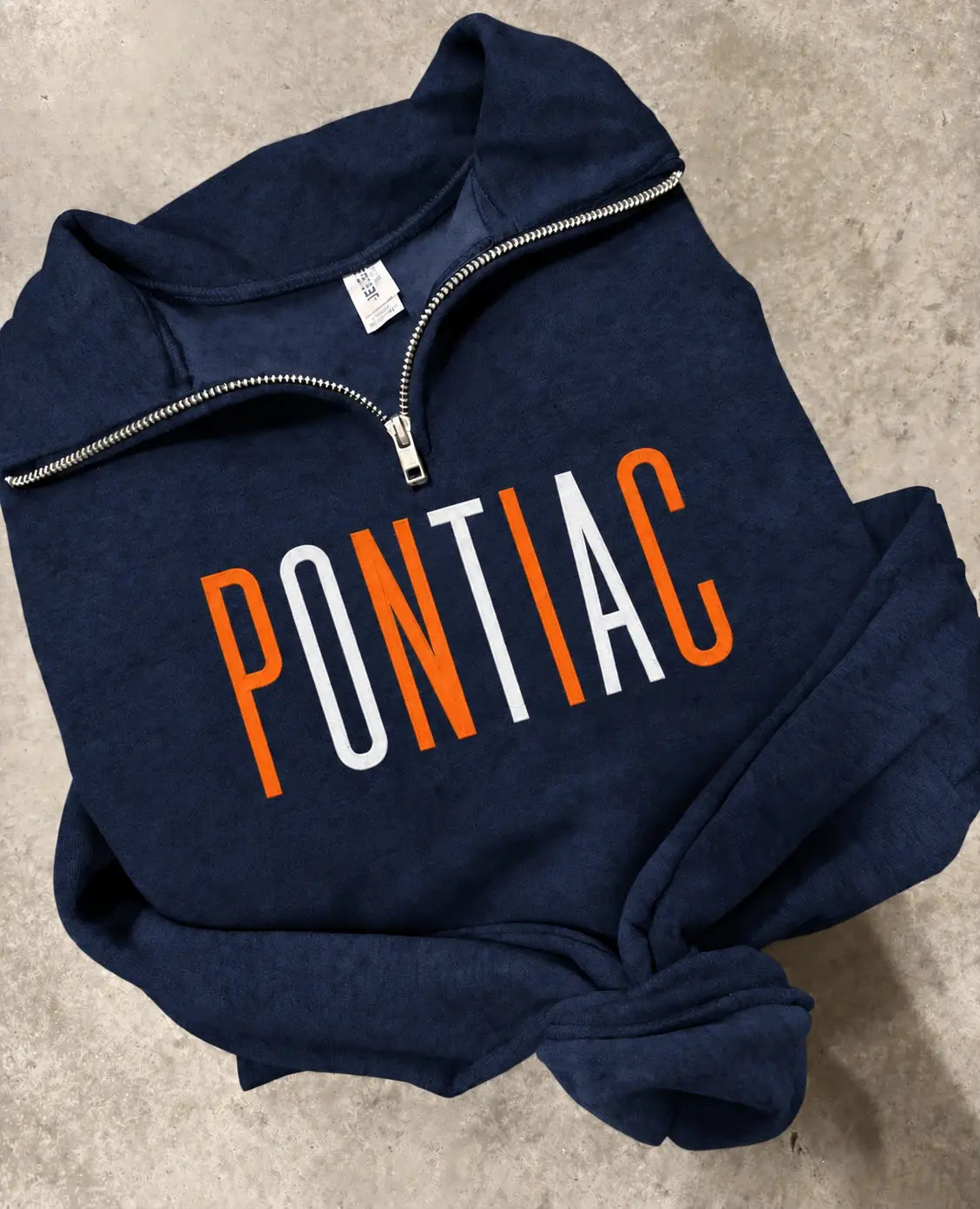 PREORDER - Embroidered PONTIAC 1/4 Zip