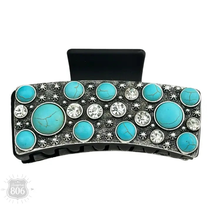 Western Round Stone Clip