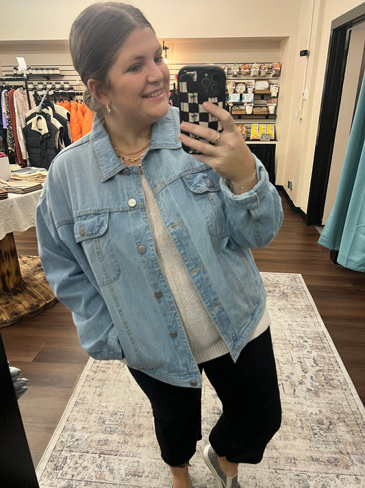 Light Oversized Denim Jacket