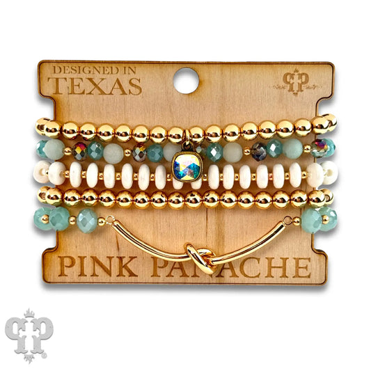 Green Infinity Bracelet Set