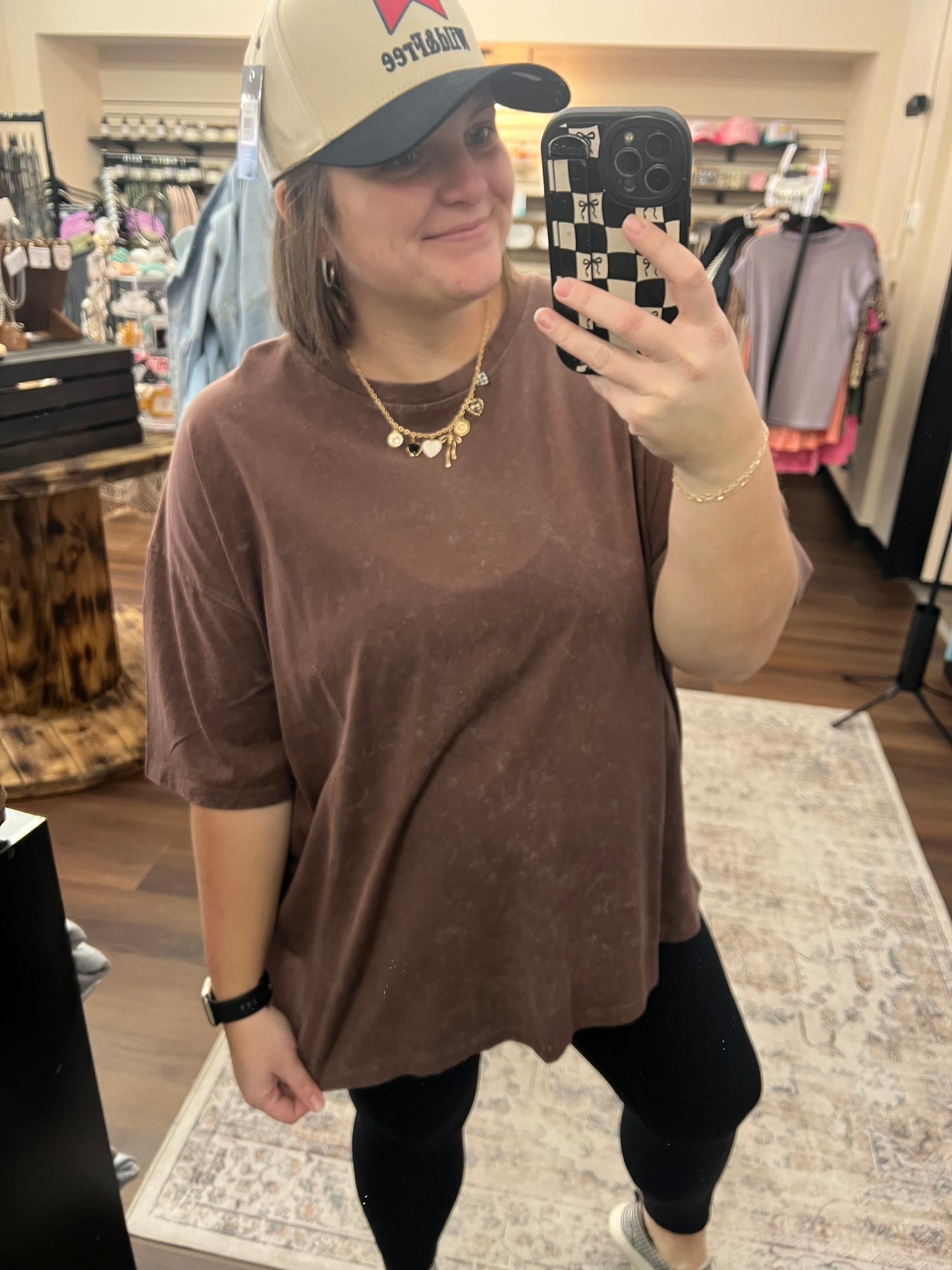 Acid Wash Oversized Tee