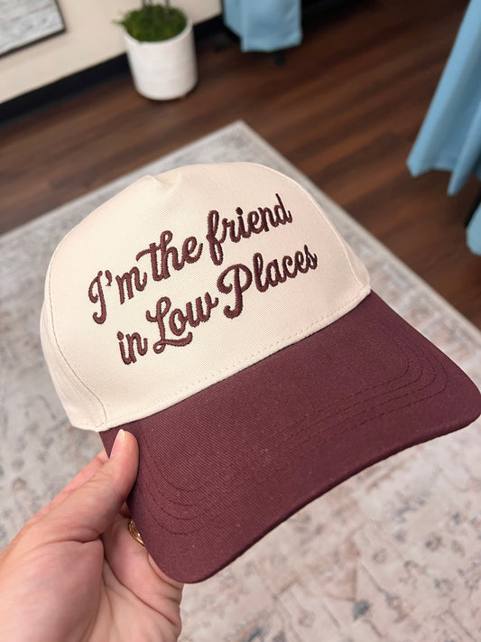 Friend In Low Places Hat - Raisin