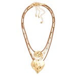 Hammered Heart Necklace
