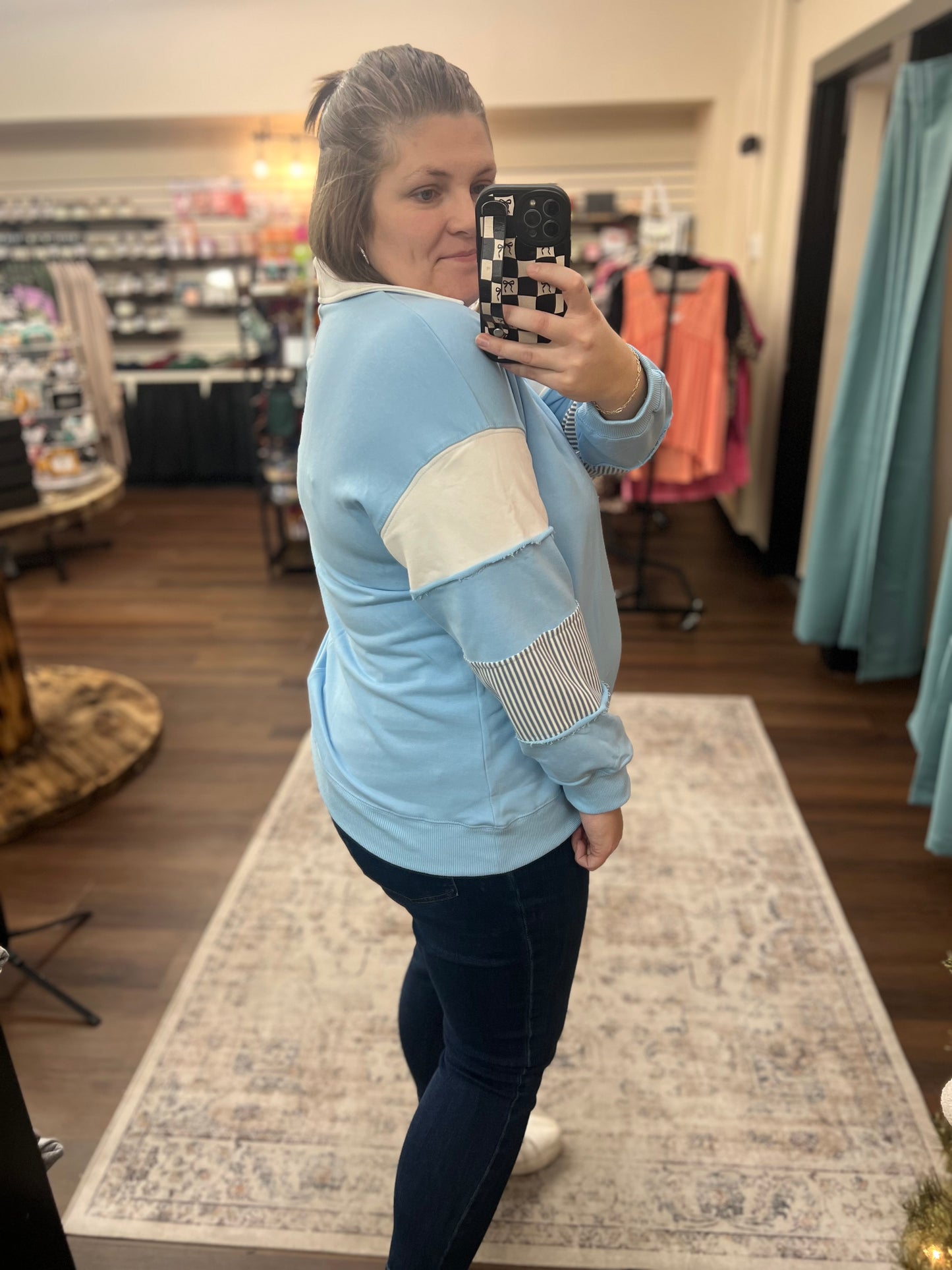 Sky Collared Pullover