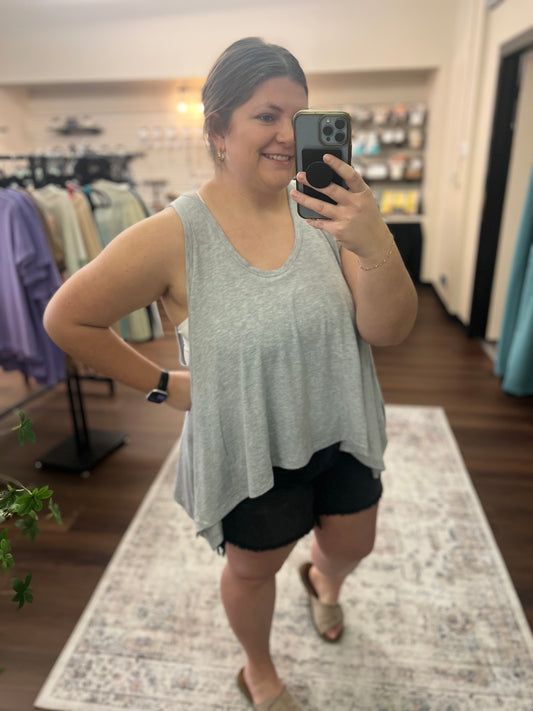 Oversized Shark Bite Tank - 6 Colors