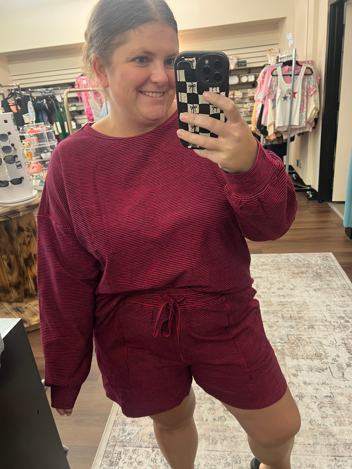 Long Sleeve Knit Lounge Set