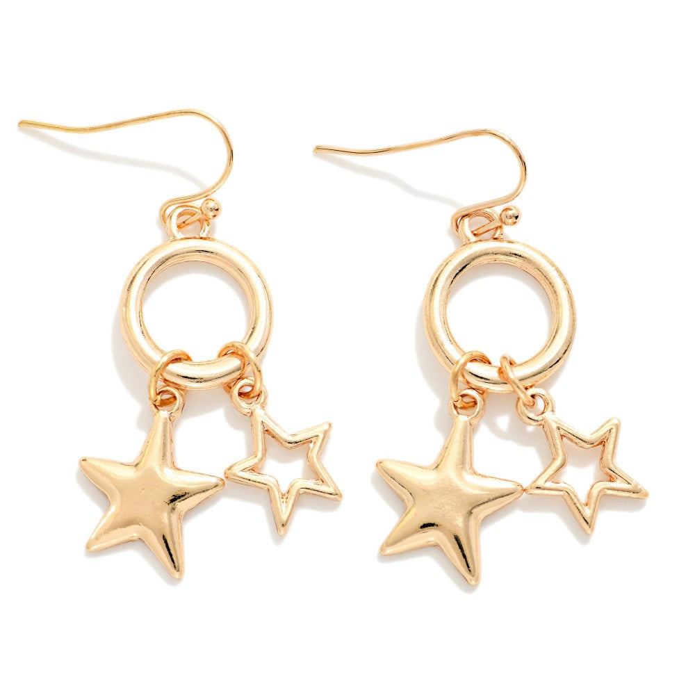 Star Charm Drop Earring