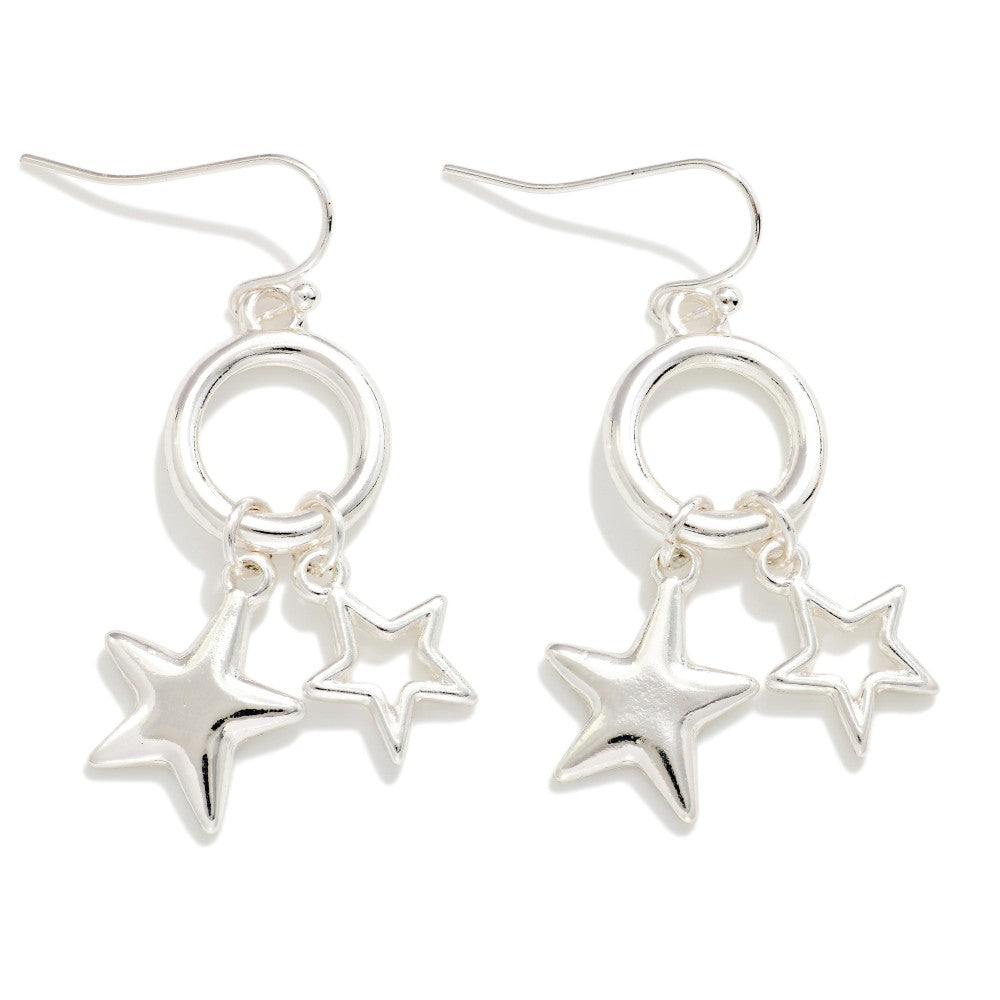 Star Charm Drop Earring