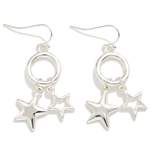 Star Charm Drop Earring