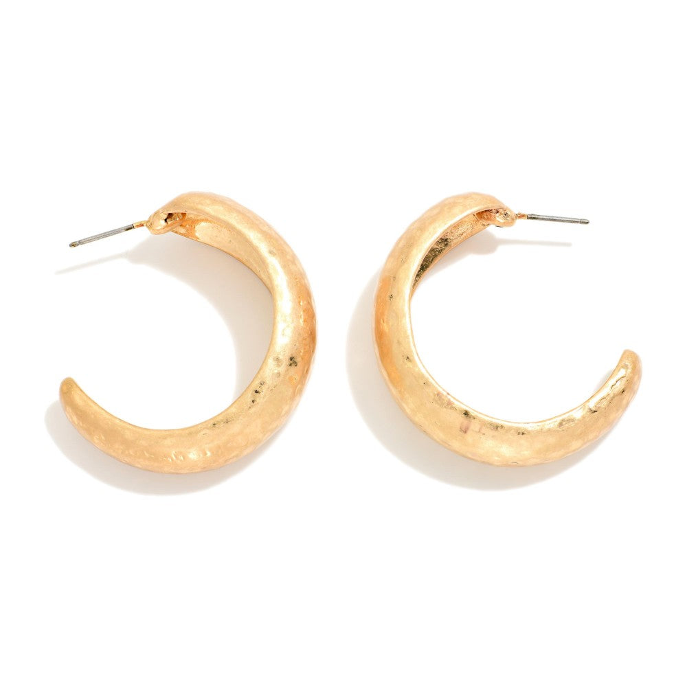 Tapered Hoop Earring
