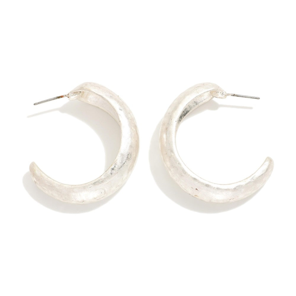 Tapered Hoop Earring