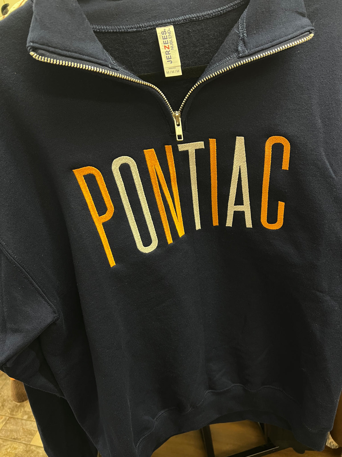 Embroidered Pontiac 1/4 Zip