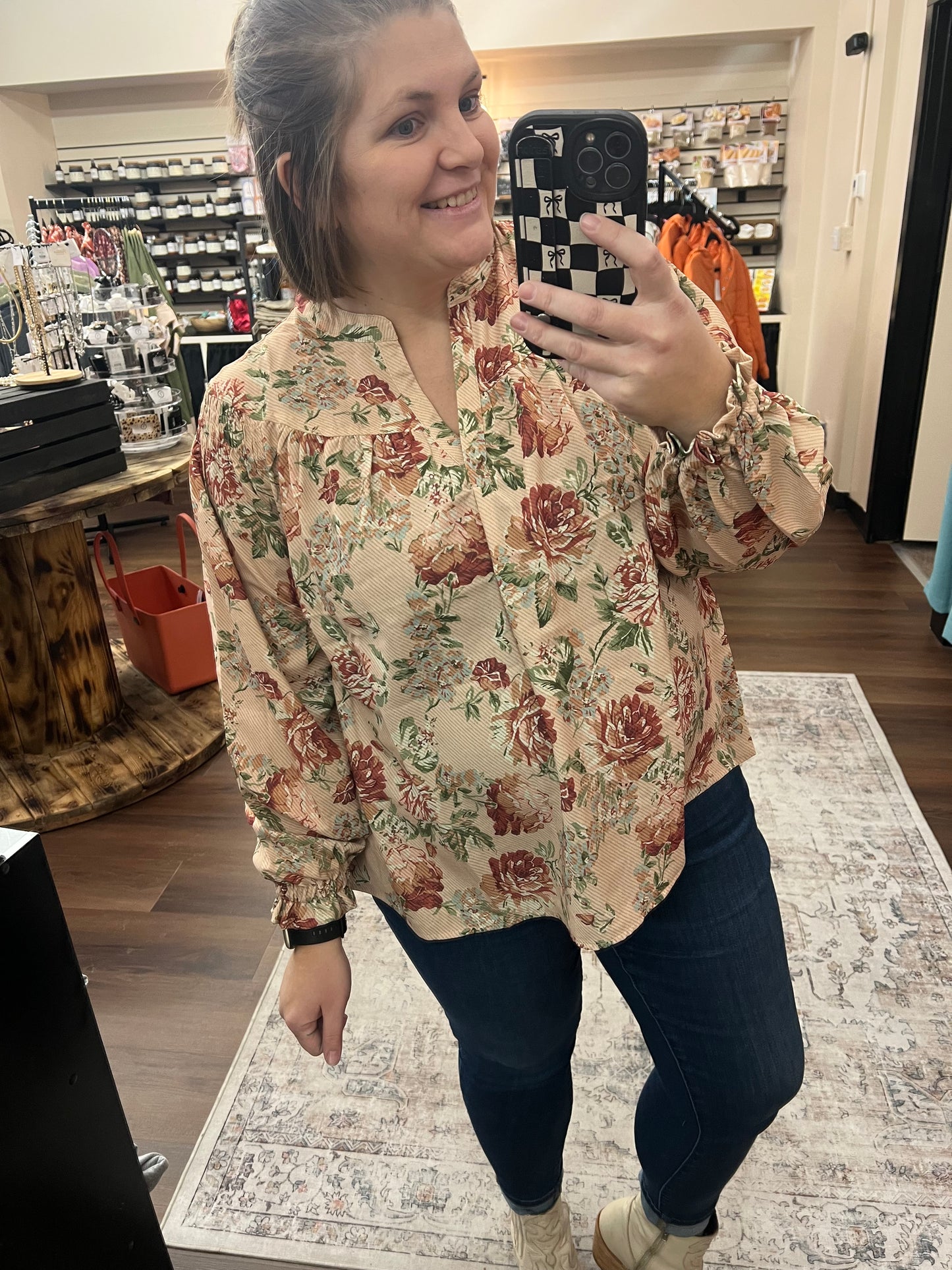 Floral Print Blouse