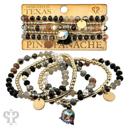 Gold/Taupe Bracelet Set