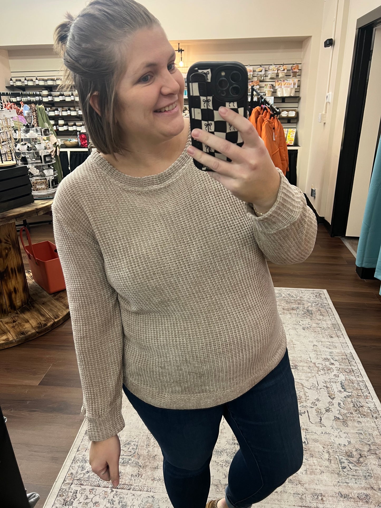 Chenille Waffle Sweater - 3 Colors