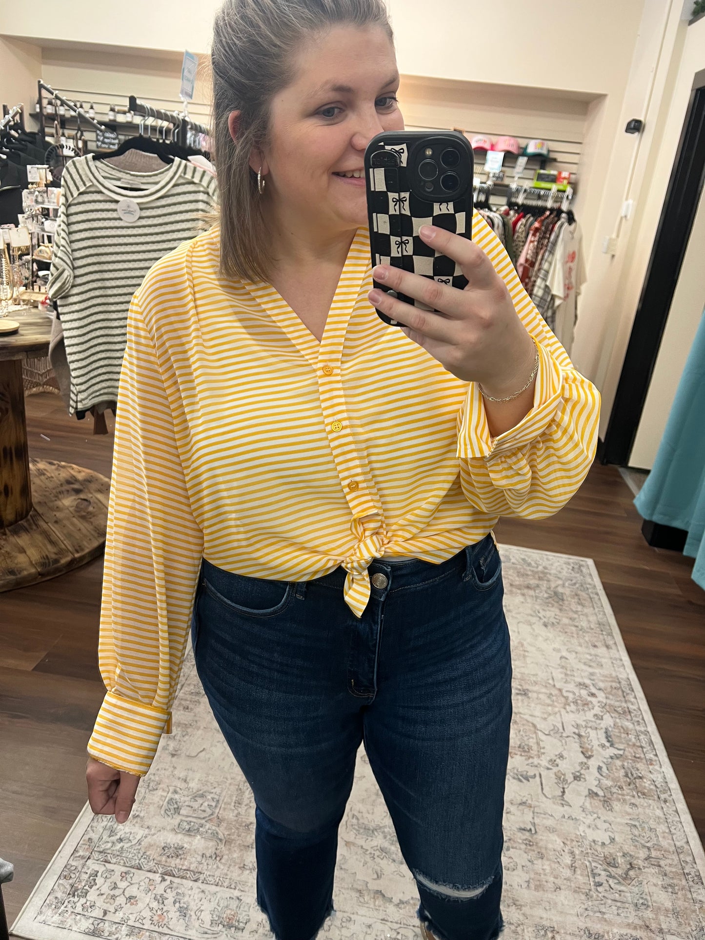 Lightweight Striped Blouse