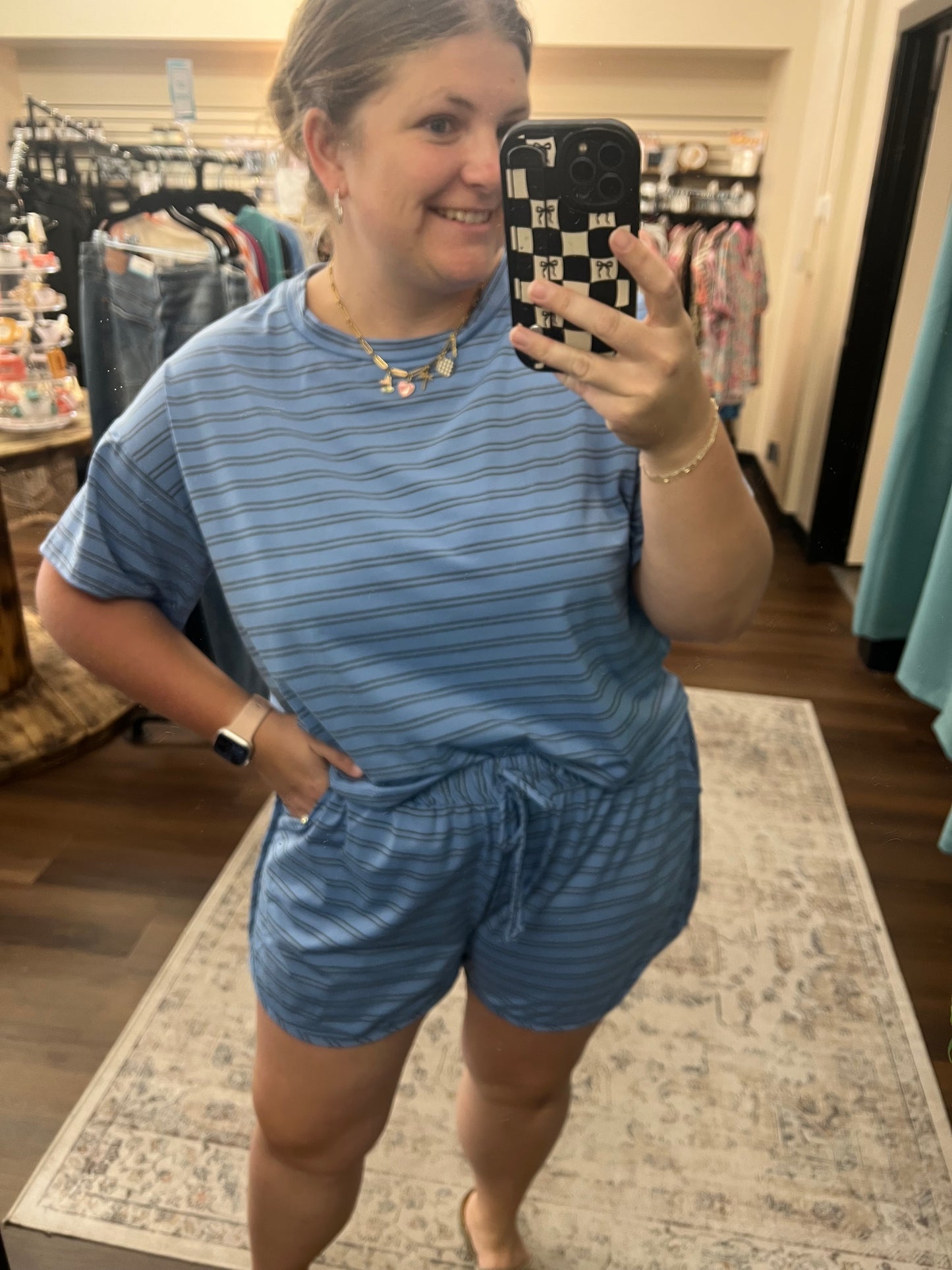 Blue Striped Set
