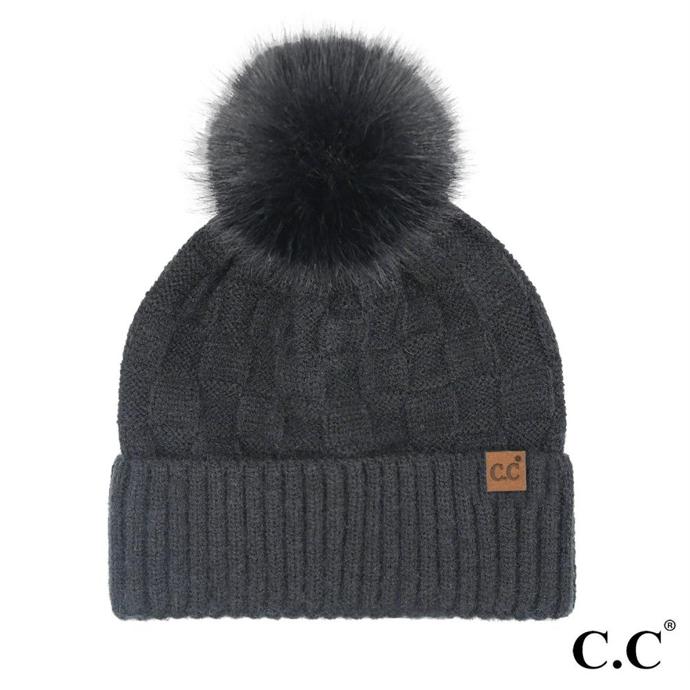 CC Checkered Beanie