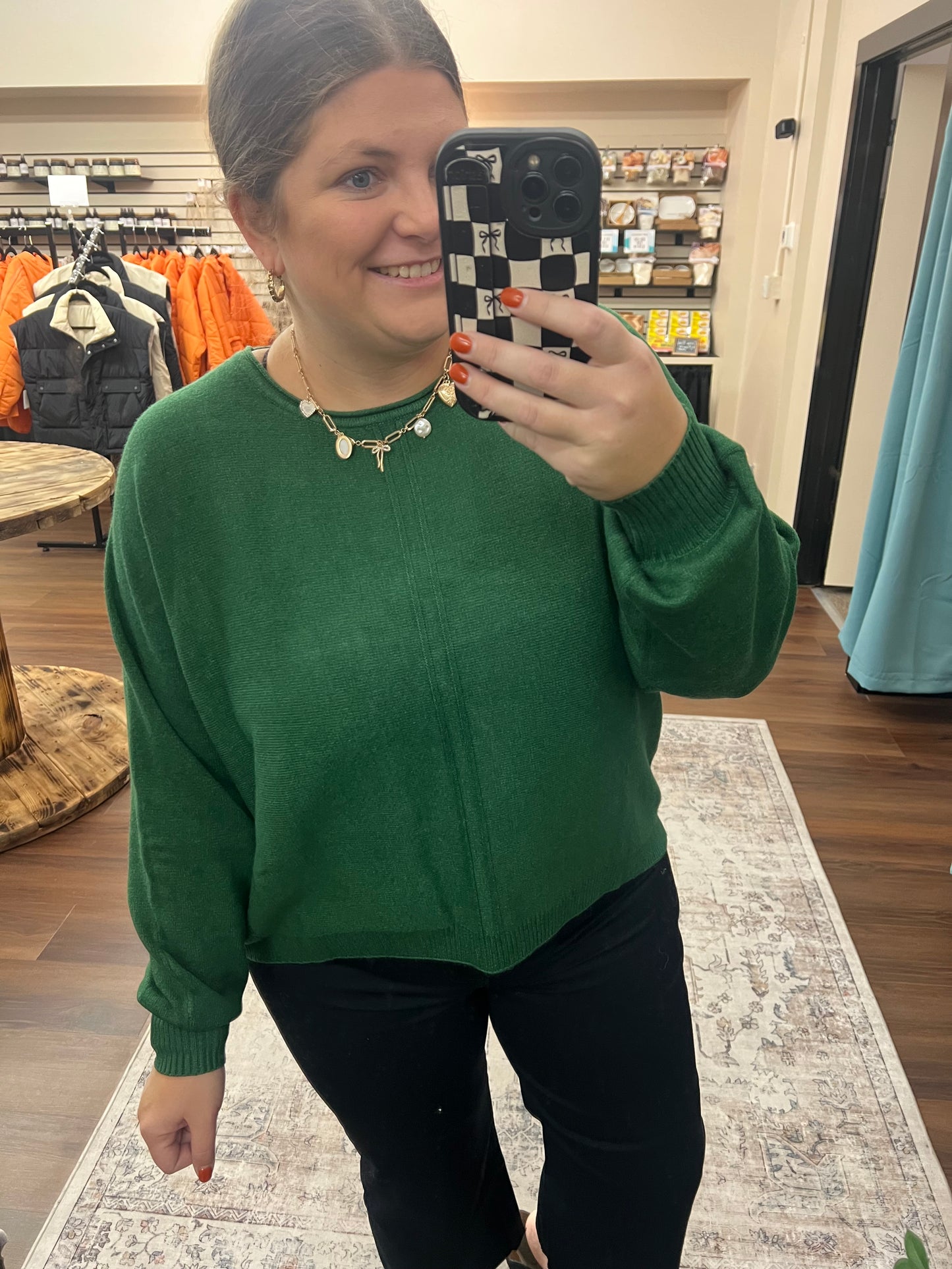 Hunter Front Seam Sweater