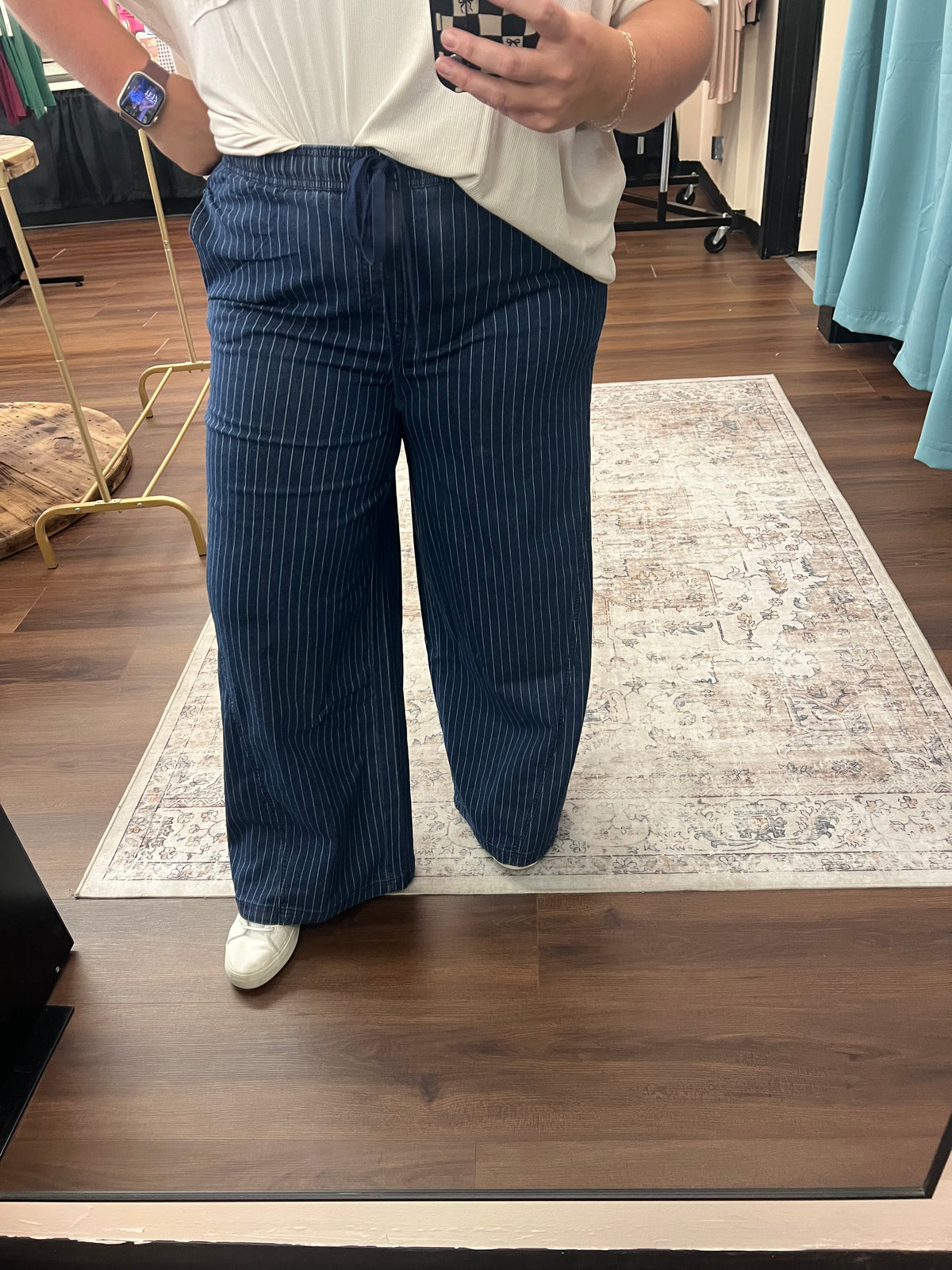 Denim Striped Pant